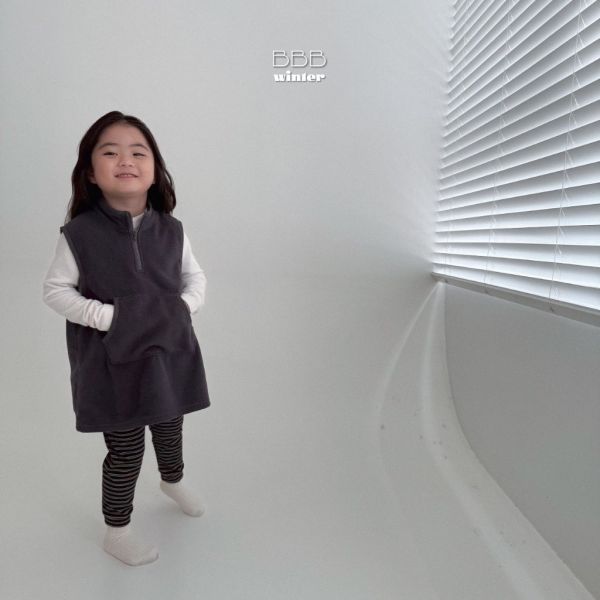 搖粒絨長版背心｜2COLORS 