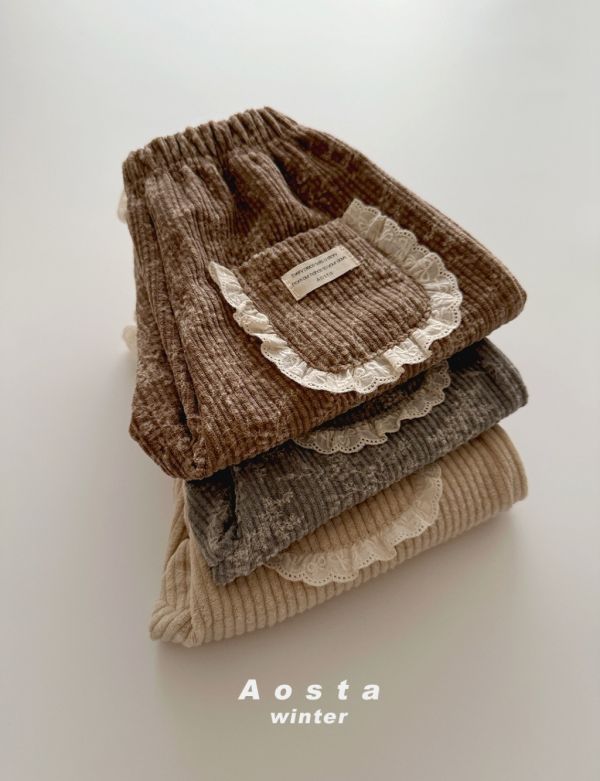 氣質蕾絲鬆緊褲｜3COLORS 