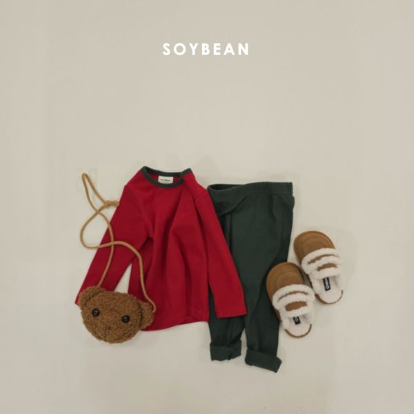 撞色舒適居家服套裝(上衣+褲子)｜4COLORS 