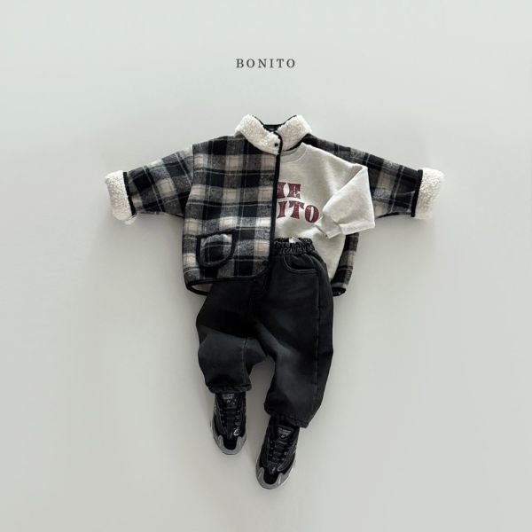 格紋加絨外套｜3COLORS 