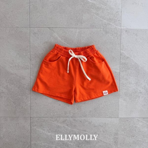 ELLYMOLLY｜抽繩棉短褲 
