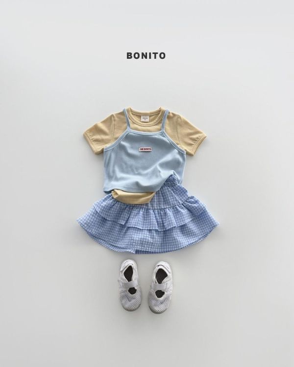 BONITO｜格子蛋糕裙(內裏有安全褲) 