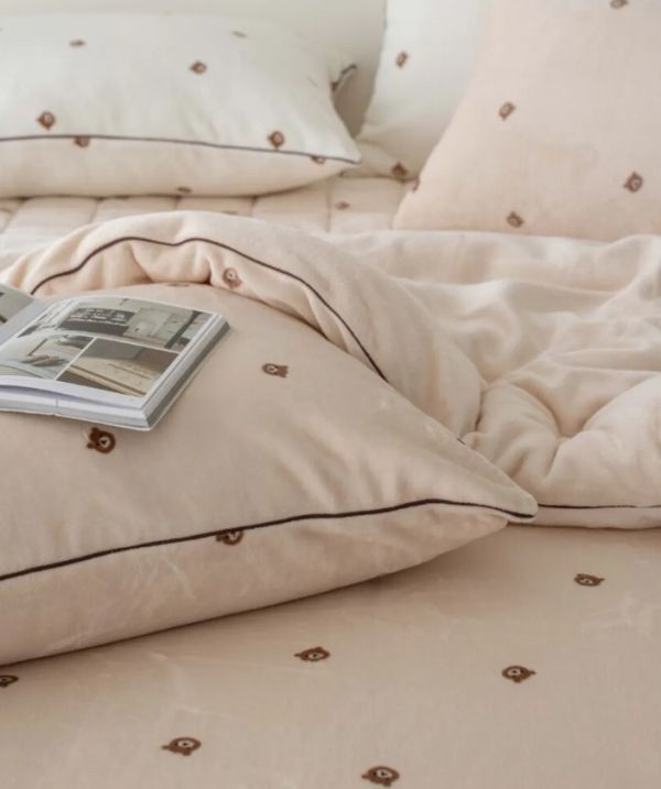 韓國製 泰迪熊雙面極細毛絨冬被｜3COLORS 