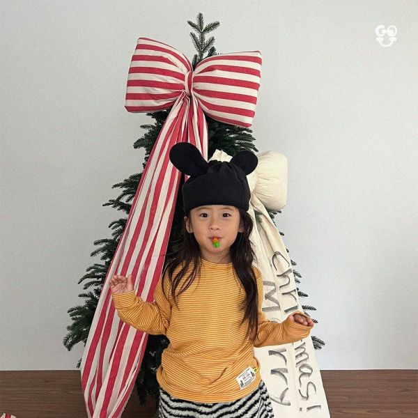 細條紋長袖TEE｜2COLORS 