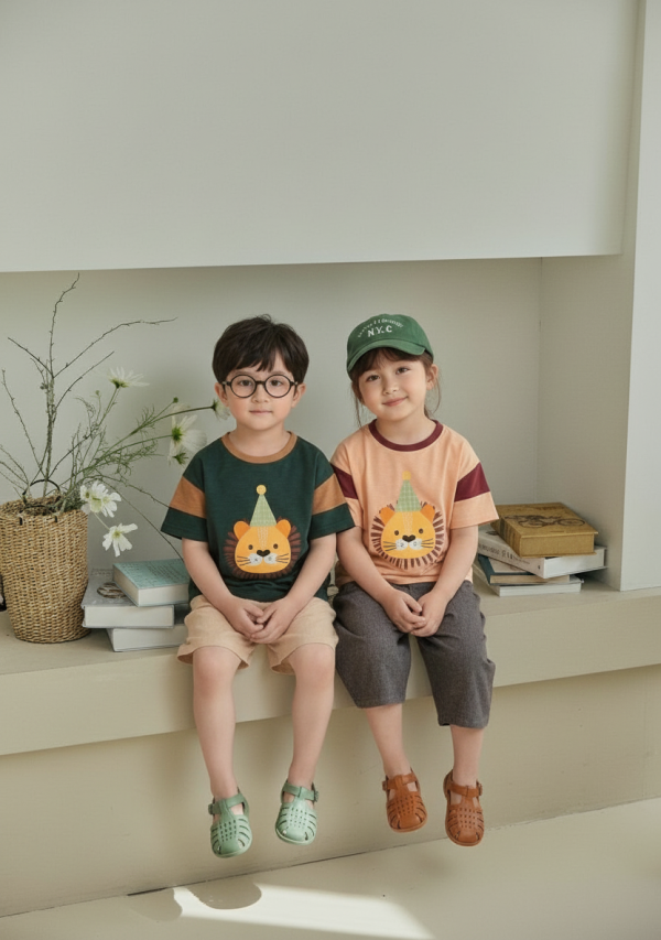 ORANGEMOM｜獅子薄棉短TEE 