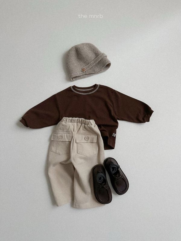 壓線舒適圓領上衣｜3COLORS 