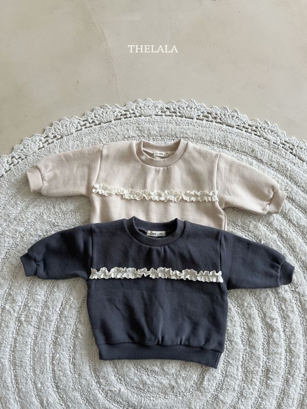 蕾絲休閒衛衣(可配成套)｜2COLORS 