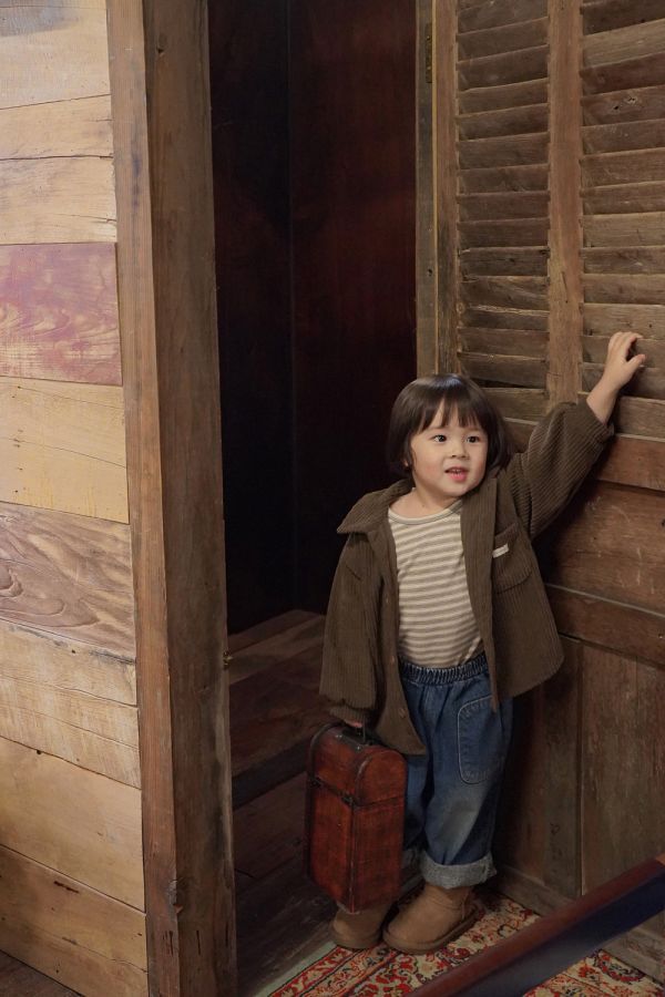 燈芯絨開釦襯衫｜2COLORS 