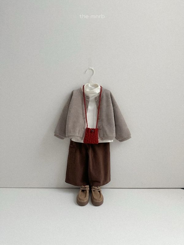 口袋拼接直筒長褲｜2COLORS 