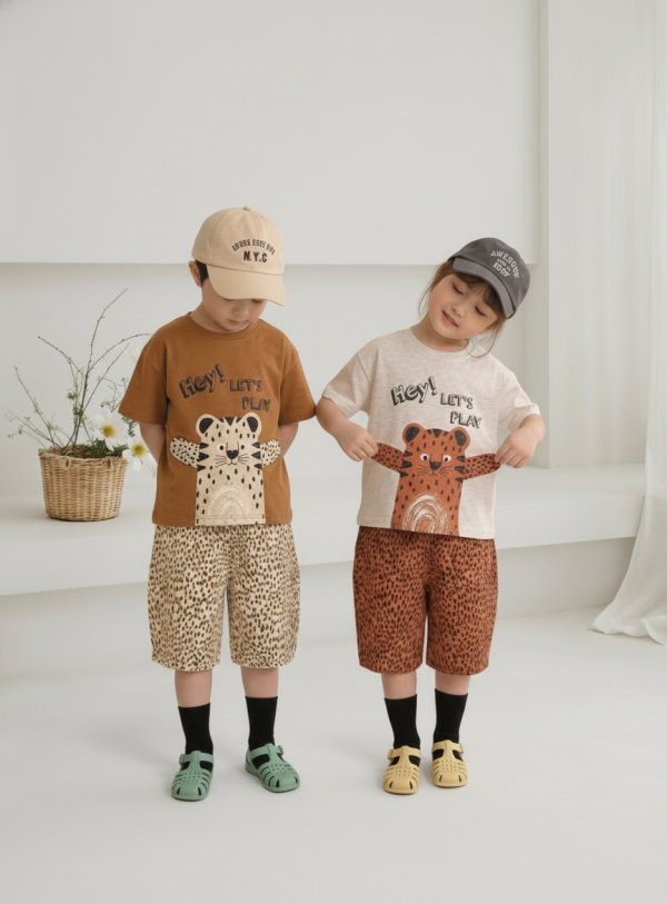 ORANGEMOM｜老虎抱抱短TEE 