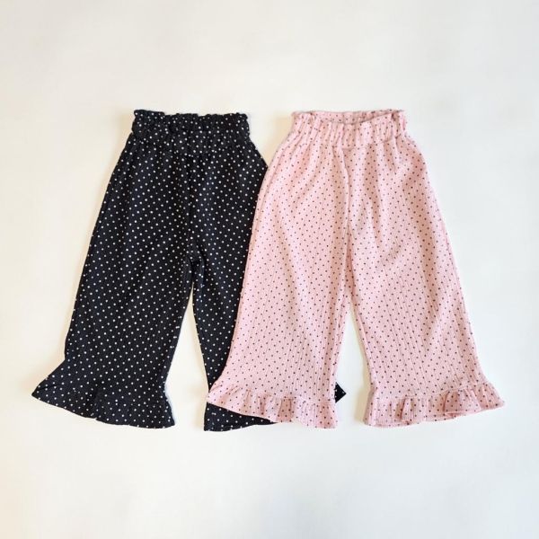 1STBLUE｜小點點喇叭褲 