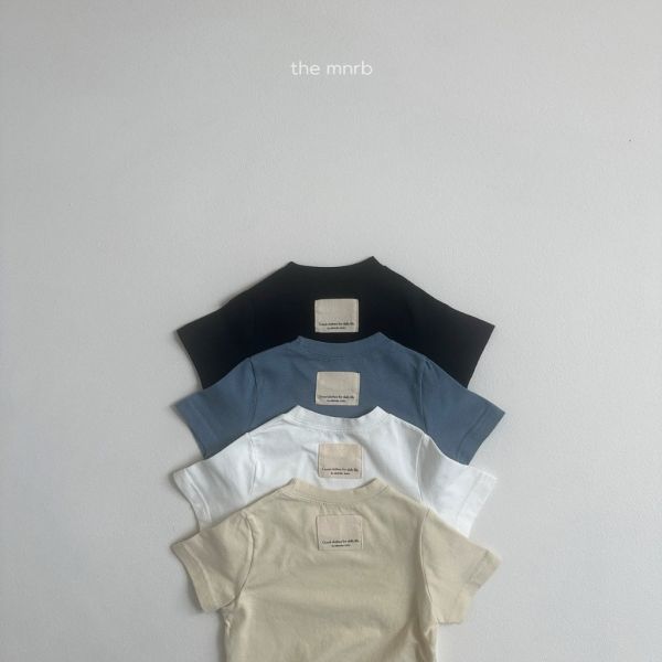 後標籤彈性短TEE｜4COLORS 