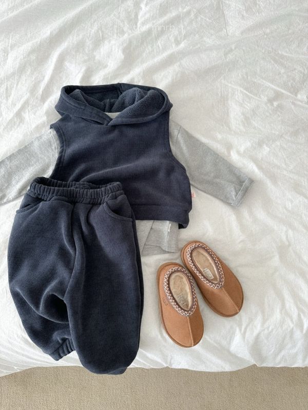 連帽刷毛背心｜2COLORS 