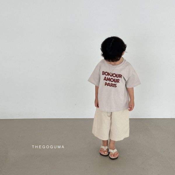 BONJOUR字母短袖TEE｜2COLORS 
