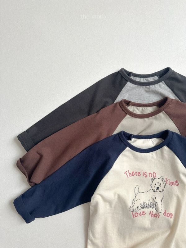 狗狗拼接上衣｜3COLORS 