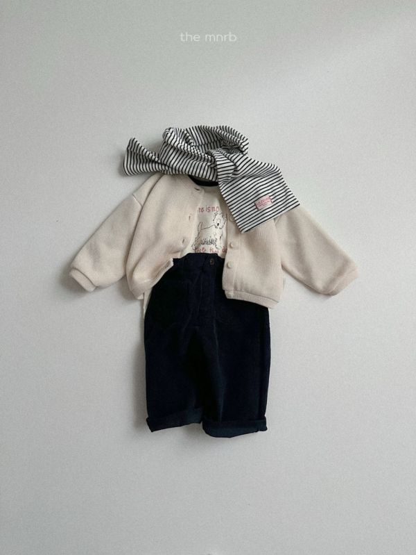 燈芯絨鬆緊長褲｜4COLORS 