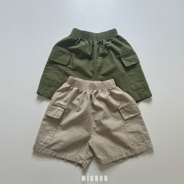 工裝口袋短褲｜2COLORS 