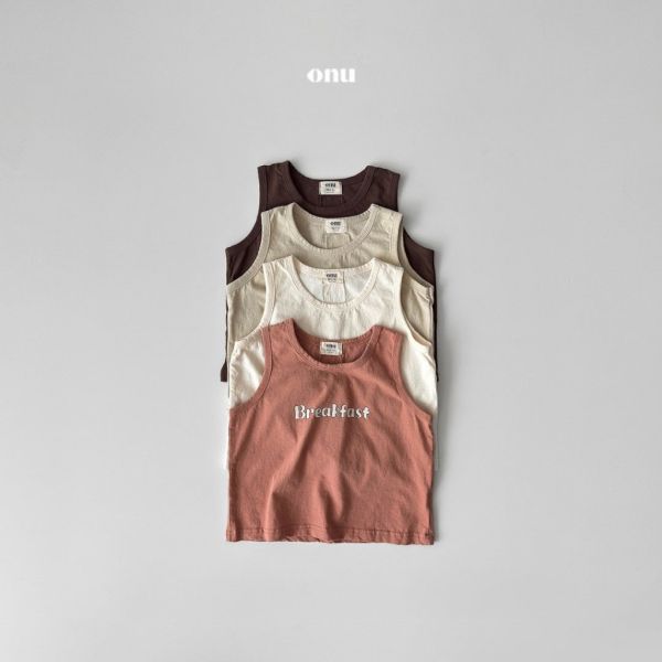 字母Breakfast背心｜4COLORS 