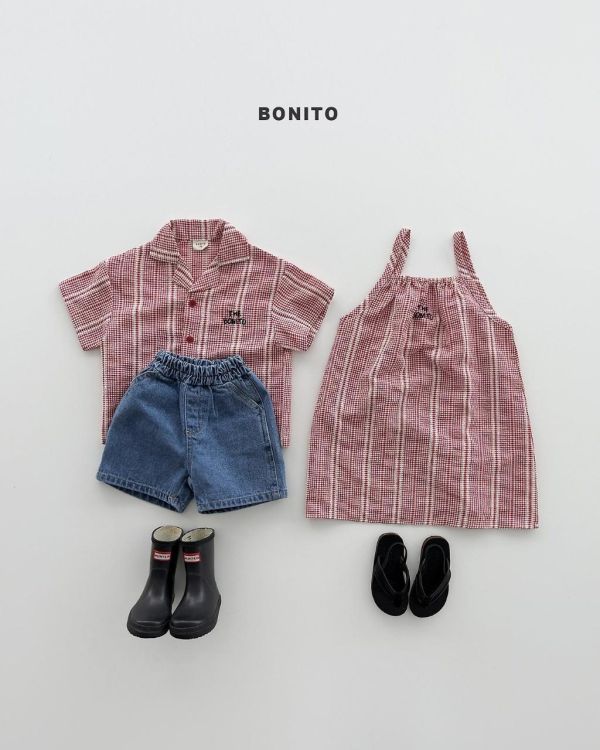 BONITO｜圖騰刺繡短袖襯衫 