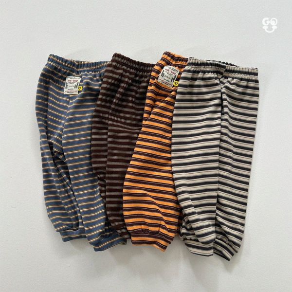 拼色條紋衛褲｜4COLORS 