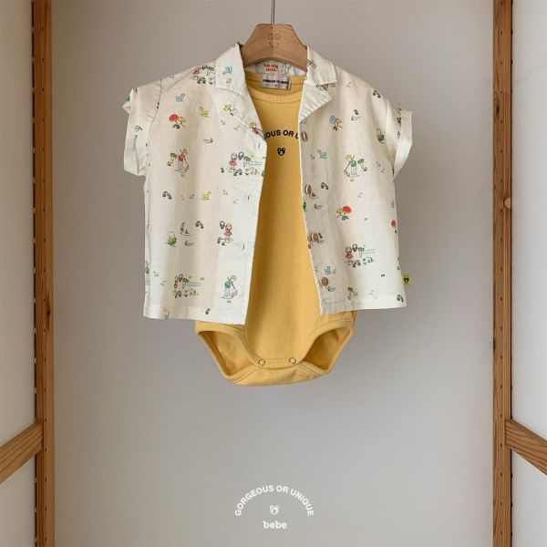 BeBeღ GOU品牌包屁連身衣｜2COLORS 