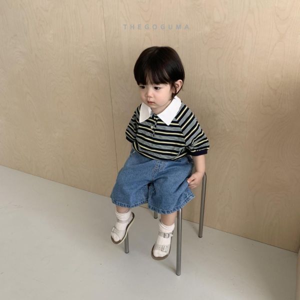 THEGOGUMA｜翻領條紋上衣 