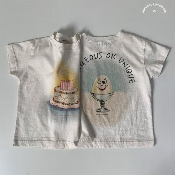 蛋糕&r冰淇淋短TEE｜2COLORS 