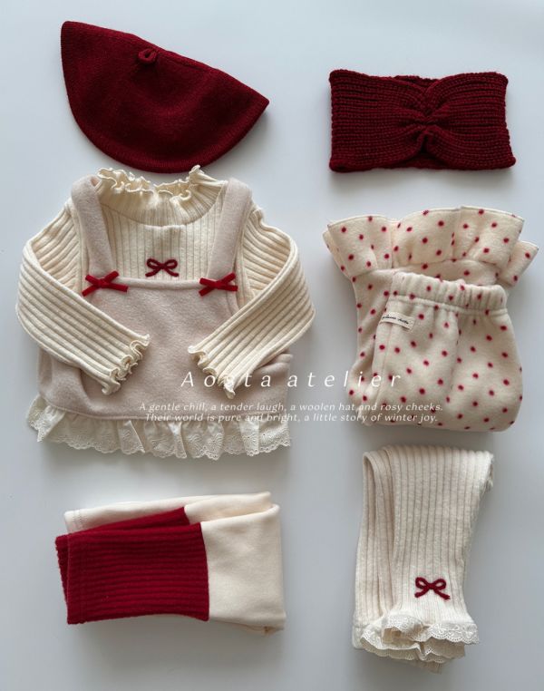 蝴蝶結絨感小背心｜3COLORS 