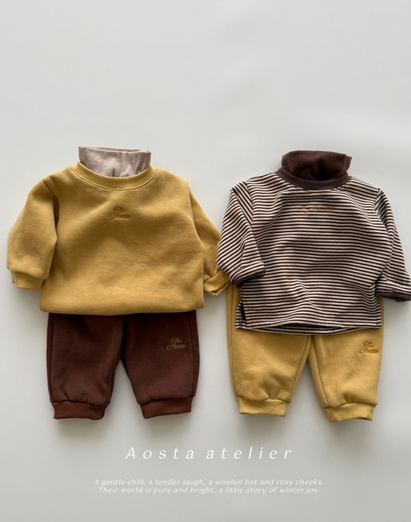 品牌刺繡小標衛褲｜6COLORS 