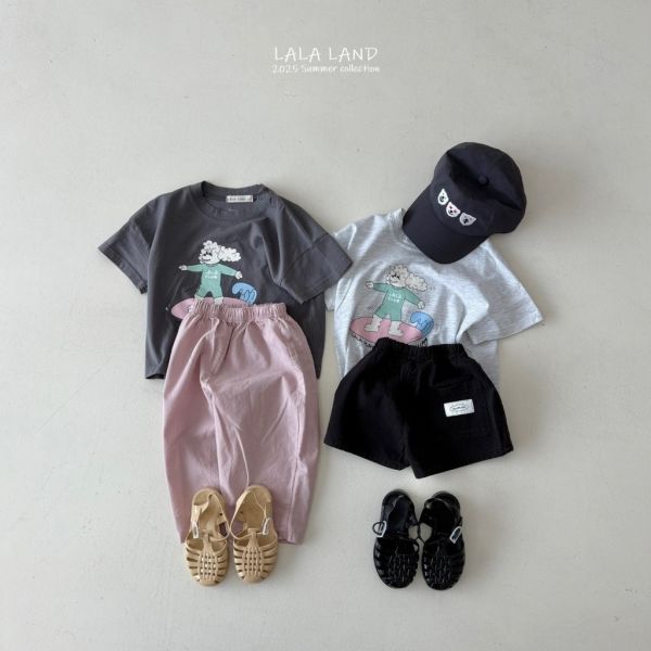 捲毛狗衝浪塗鴉短TEE｜2COLORS 