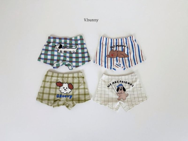VBUNNY｜GRoovy純棉小褲褲4件組(BOY) 