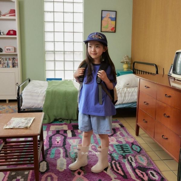 BLACKBEAN｜刺繡牛仔短褲 