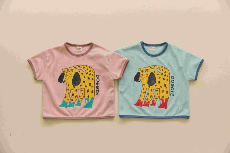 ORANGEMOM｜DOGGIE華夫格短袖 