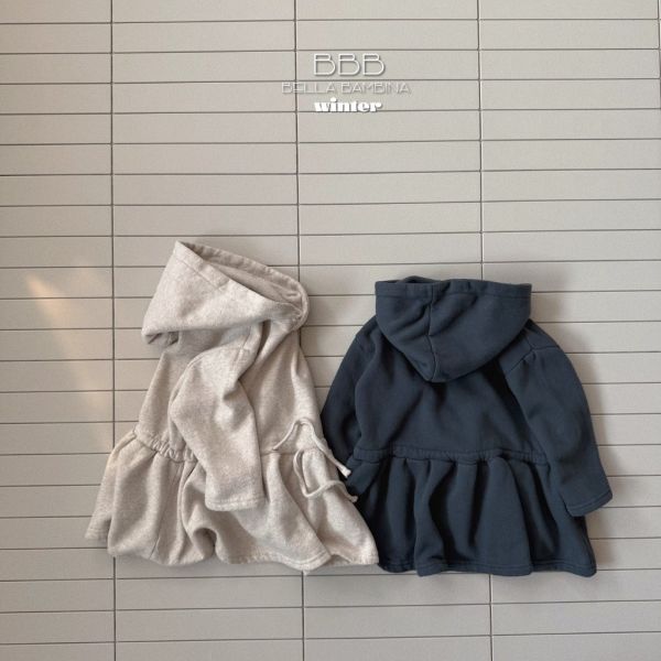 連帽抽繩連身裙｜2COLORS 