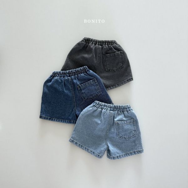 牛仔丹寧短褲｜3COLORS 