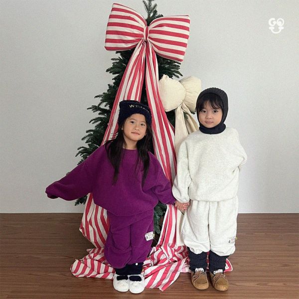 柔軟加絨舒適套裝(上衣+褲子)｜4COLORS 