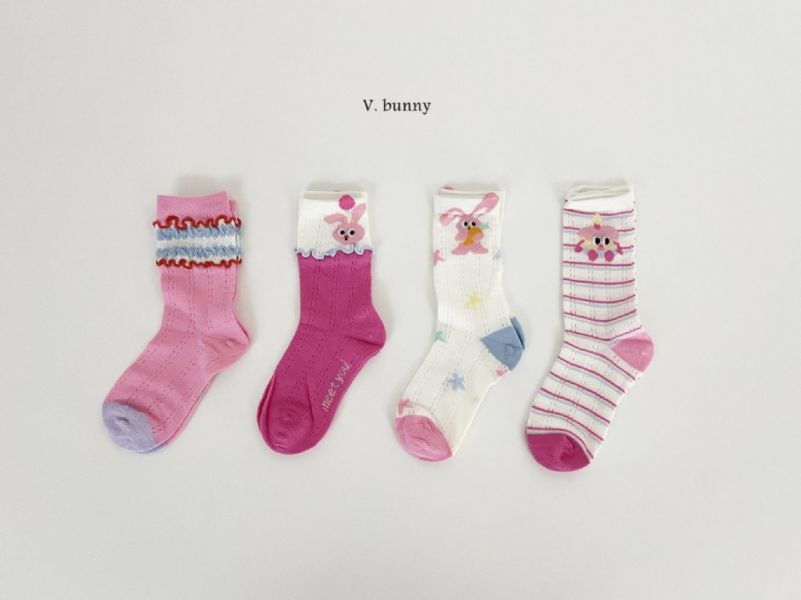 小蛋糕透氣襪襪組(4入)｜SET 