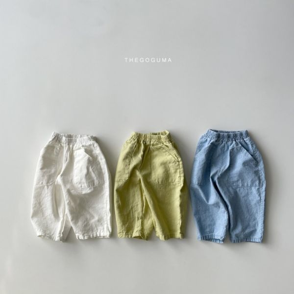 夏季薄透口袋長褲｜3COLORS 