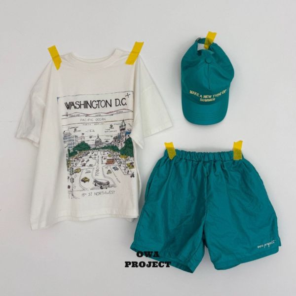 WASHINGTON寬鬆短TEE｜1COLOR 