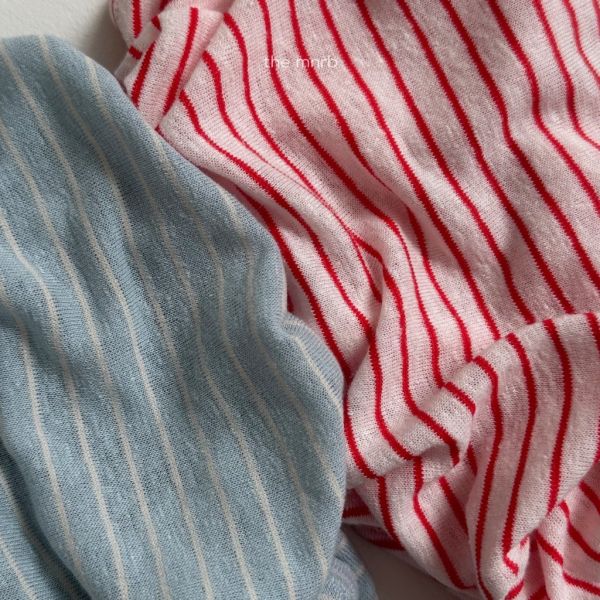 條紋拼色短TEE｜2COLORS 