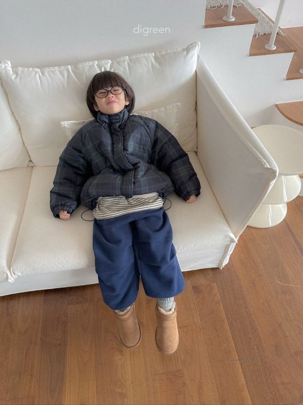 格紋拉鍊外套(內裏刷毛)｜3COLORS 