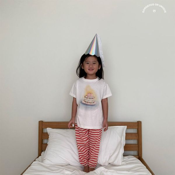 蛋糕&r冰淇淋短TEE｜2COLORS 