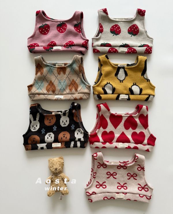 針織短版背心｜7COLORS 