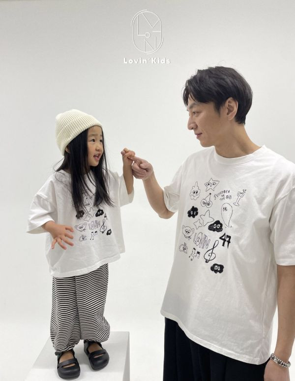 親子款 手繪塗鴉短TEE｜1COLOR 