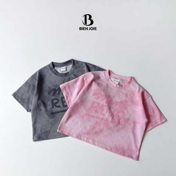 BIENJOIE ｜水洗感暈染短TEE 