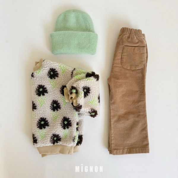 小花羊羔毛上衣｜1COLOR 