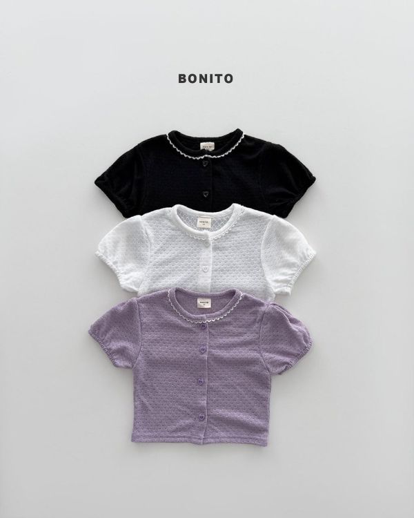 BONITO｜氣質愛心短袖開衫 