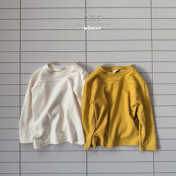 立體車縫長TEE｜2COLORS 