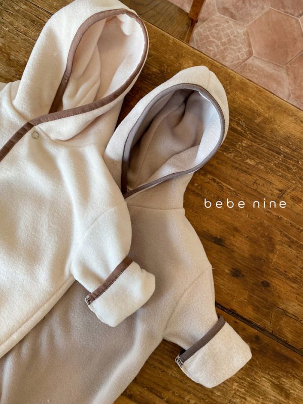 Bebenine 連帽連身褲｜深米M 