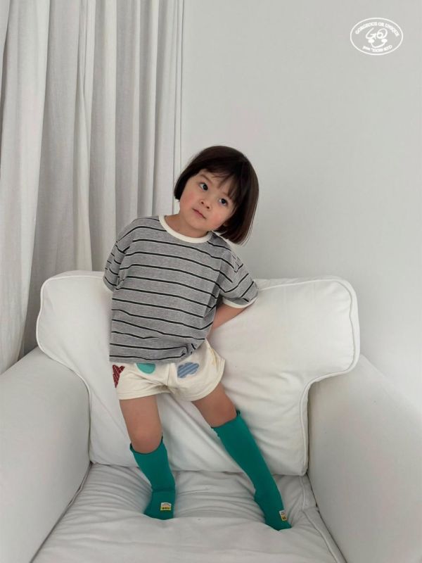 GOU｜條紋休閒短TEE 